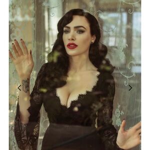 Elegant Black Lace Blouse